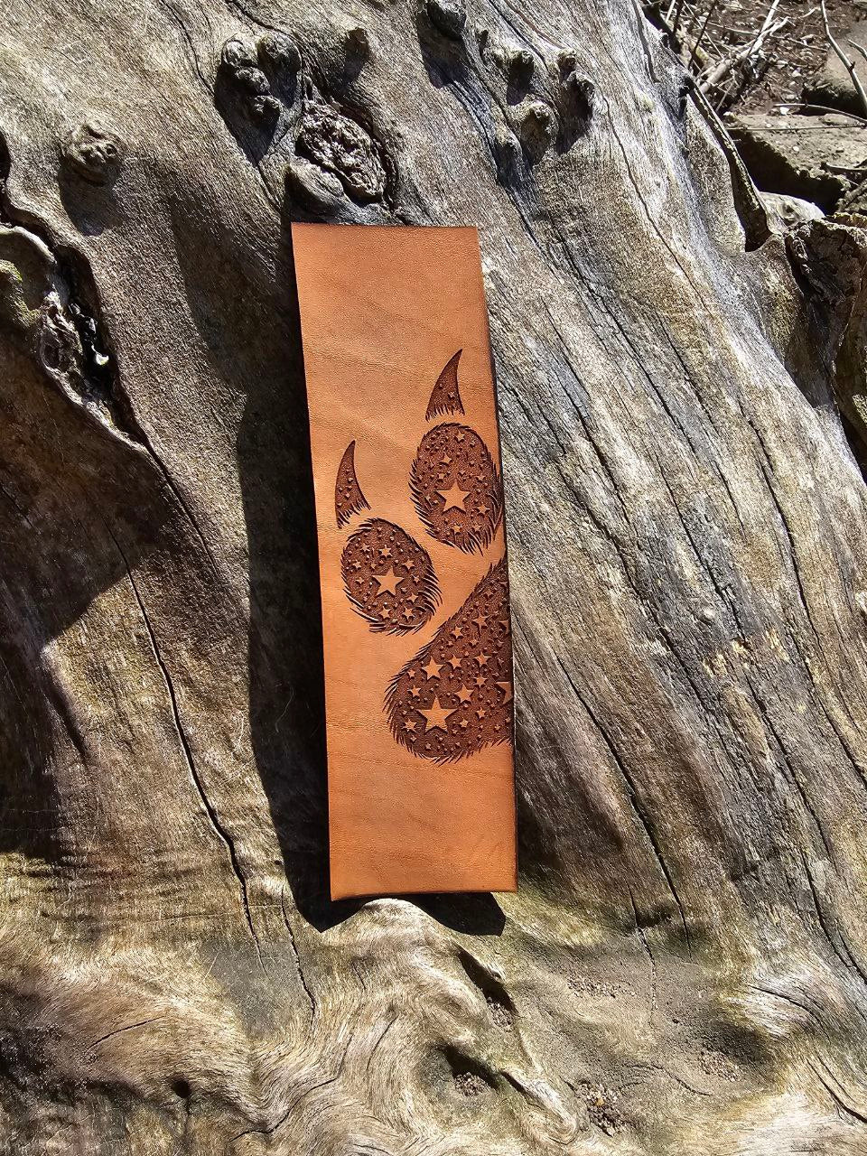 Custom Leather Bookmark